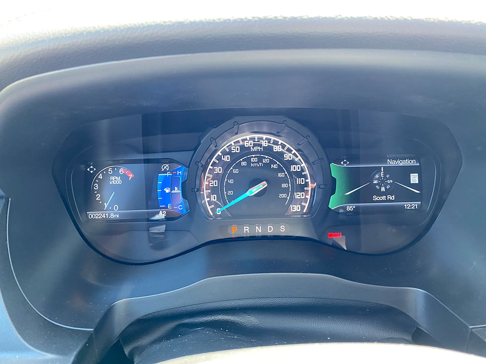 2021 Ford Ranger Tremor gauge cluster