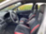 2020 Subaru WRX Series.White front seats