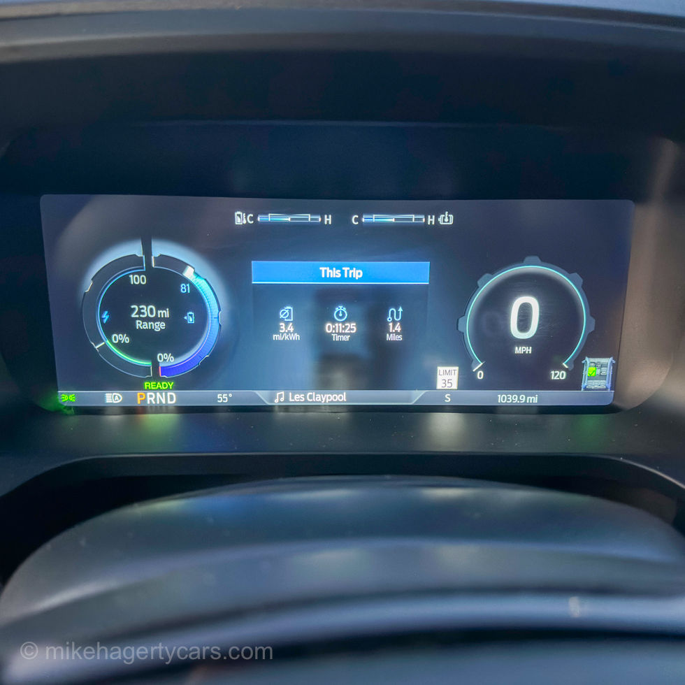 2025 Ford F-150 Lightning instrument display