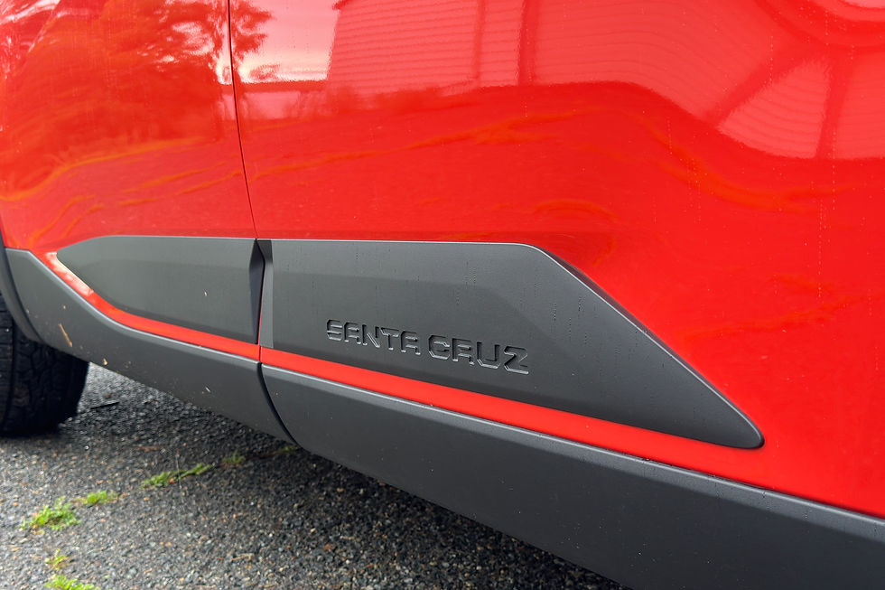 2025 Hyundai Santa Cruz badged cladding