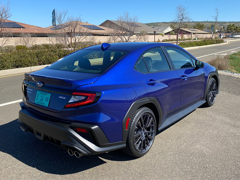 2022 Subaru WRX Premium rear 3/4 view