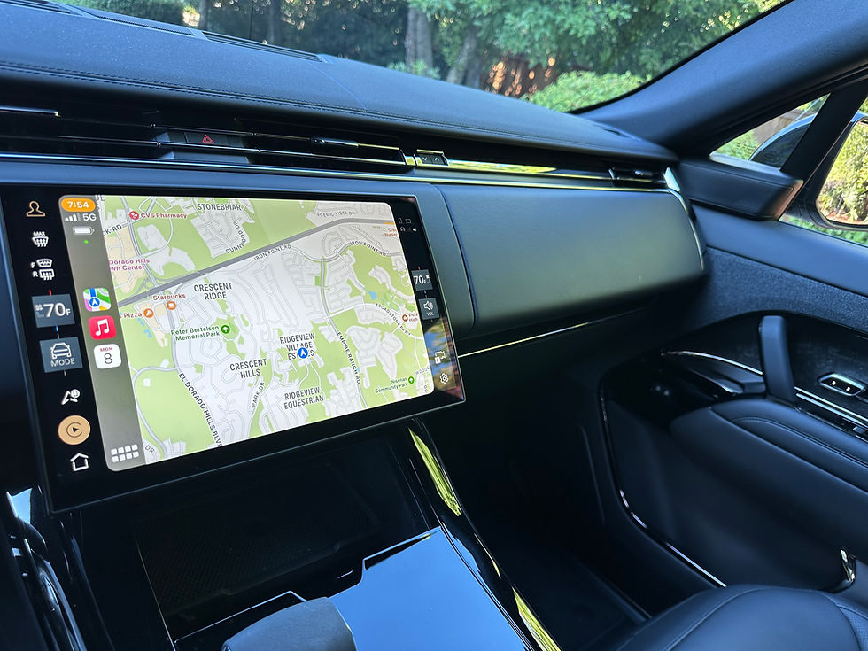 2024 Range Rover Sport center screen