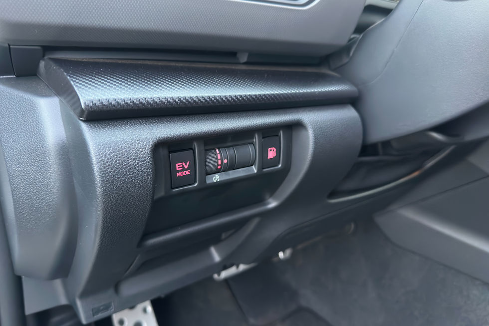 2026 Subaru Crosstrek EV mode, display lighting and fuel filler release