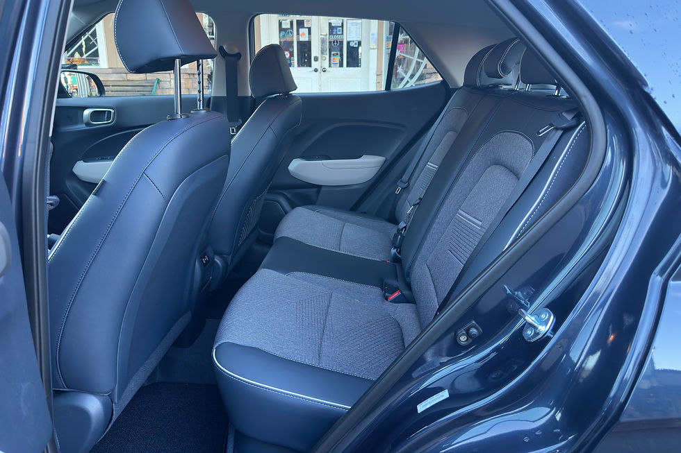 2026 Hyundai Venue rear seat