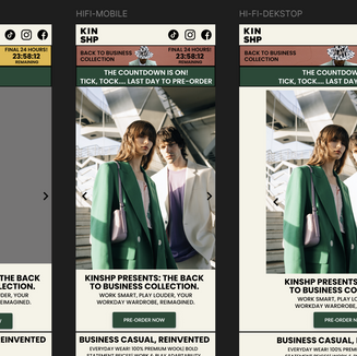 Email template design for Clothing brand sale marketing