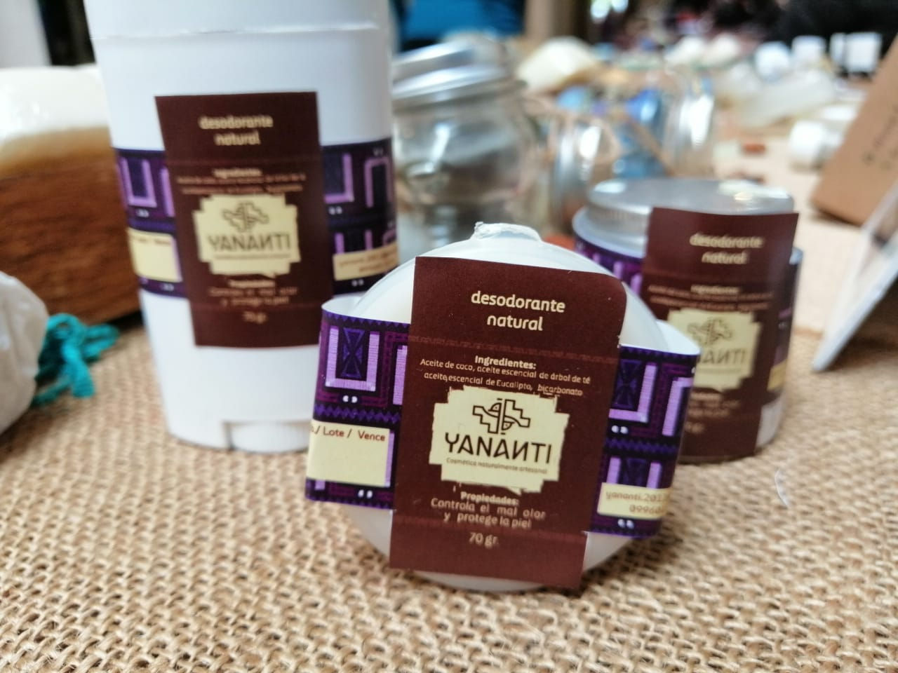 Desodorante natural Yananti