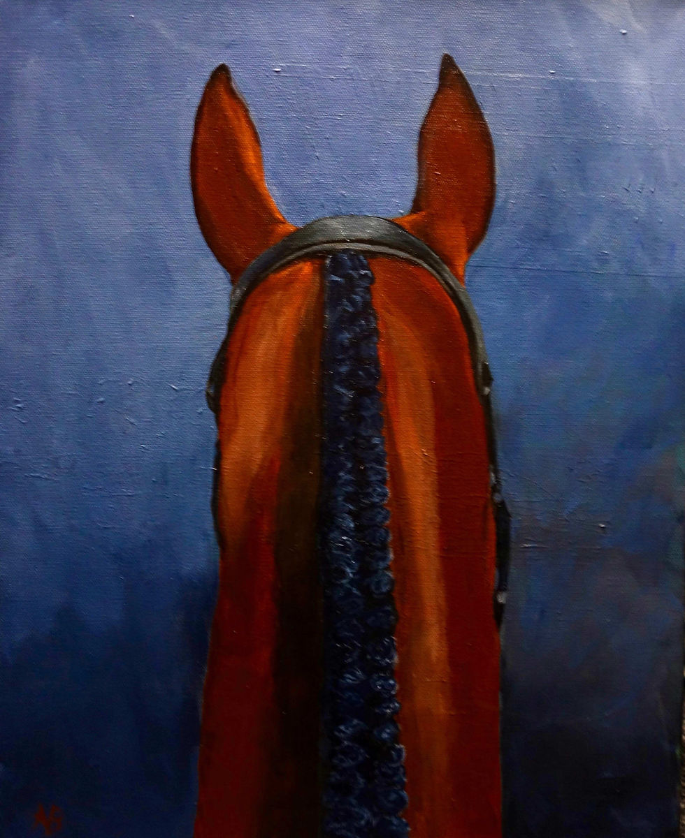 Painted by Agnes Bellegris | Showtime 20x16x1.5 $640