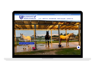 Bluebonnet Riding Stables Website Design by Equine Web Designer