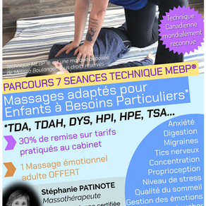Parcours de 7 séances de massages de la Technique MEBP®