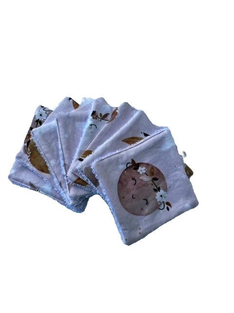 Lingettes lune rose
