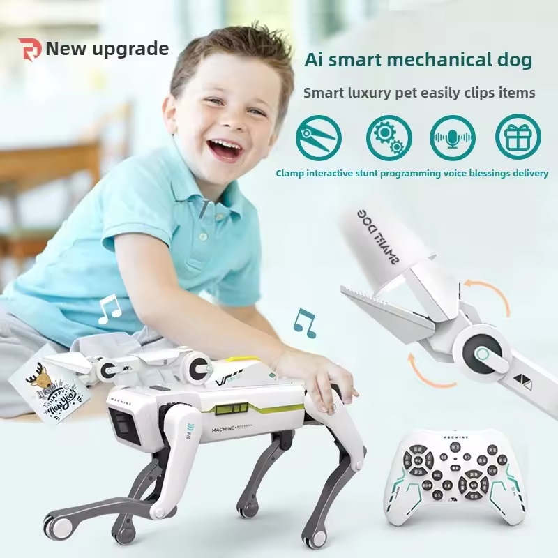 Thumbnail: Teeggi Electric RC Intelligent Robot Dog with Clip Multifunction RC Mechanical D
