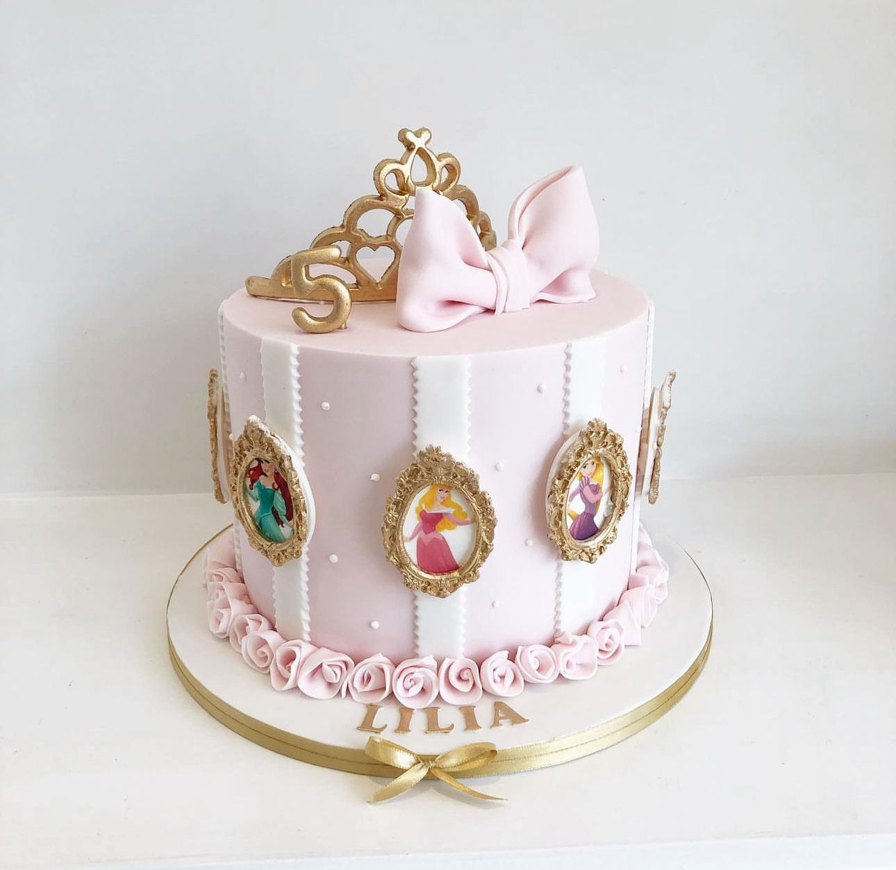 Pink Princess Birthday Cake 