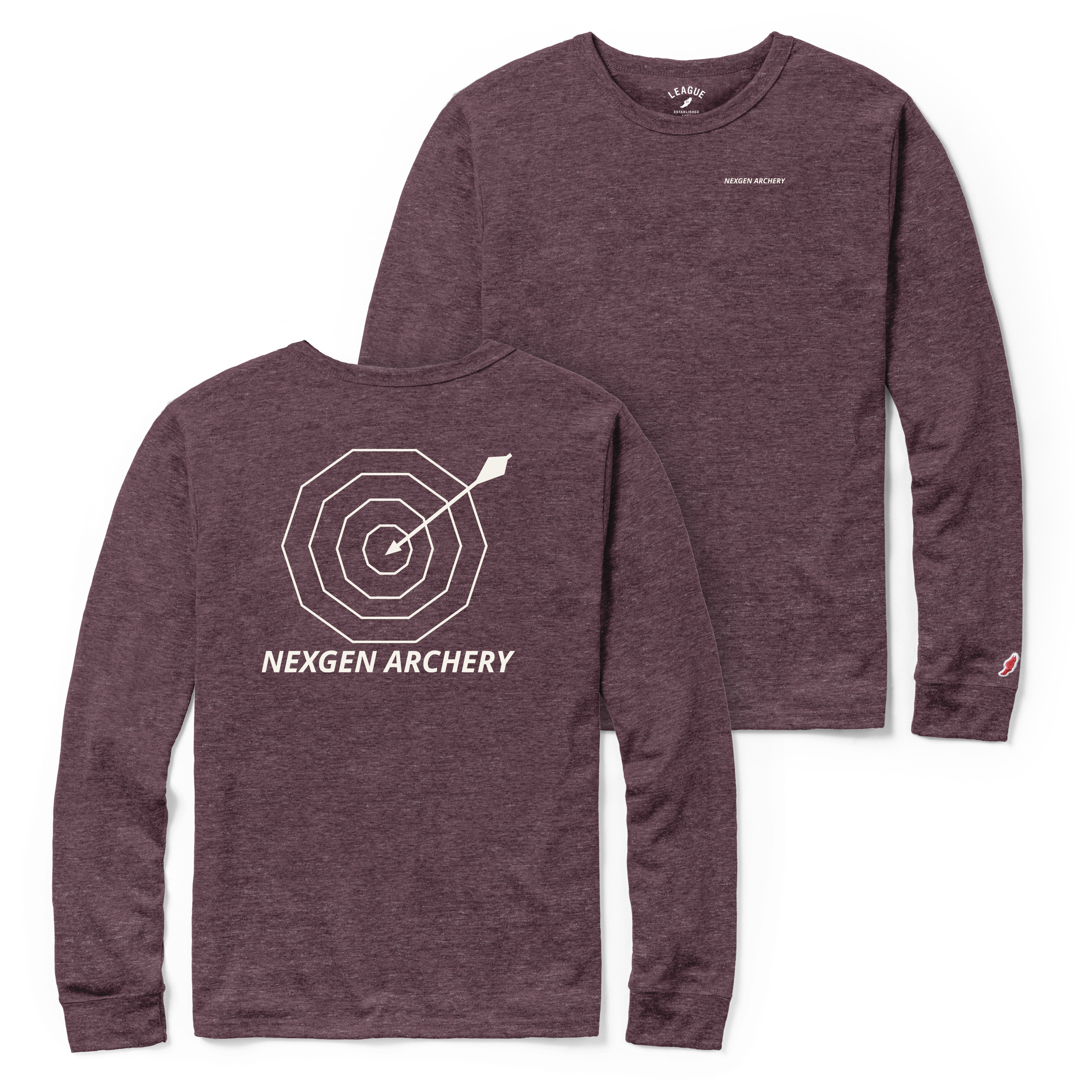 Madison's NexGen Archery Burgundy Hush Long-Sleeve