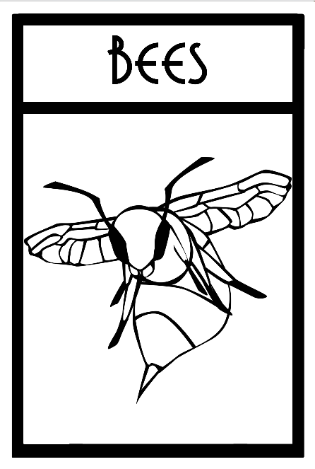Space Bees Bee Card