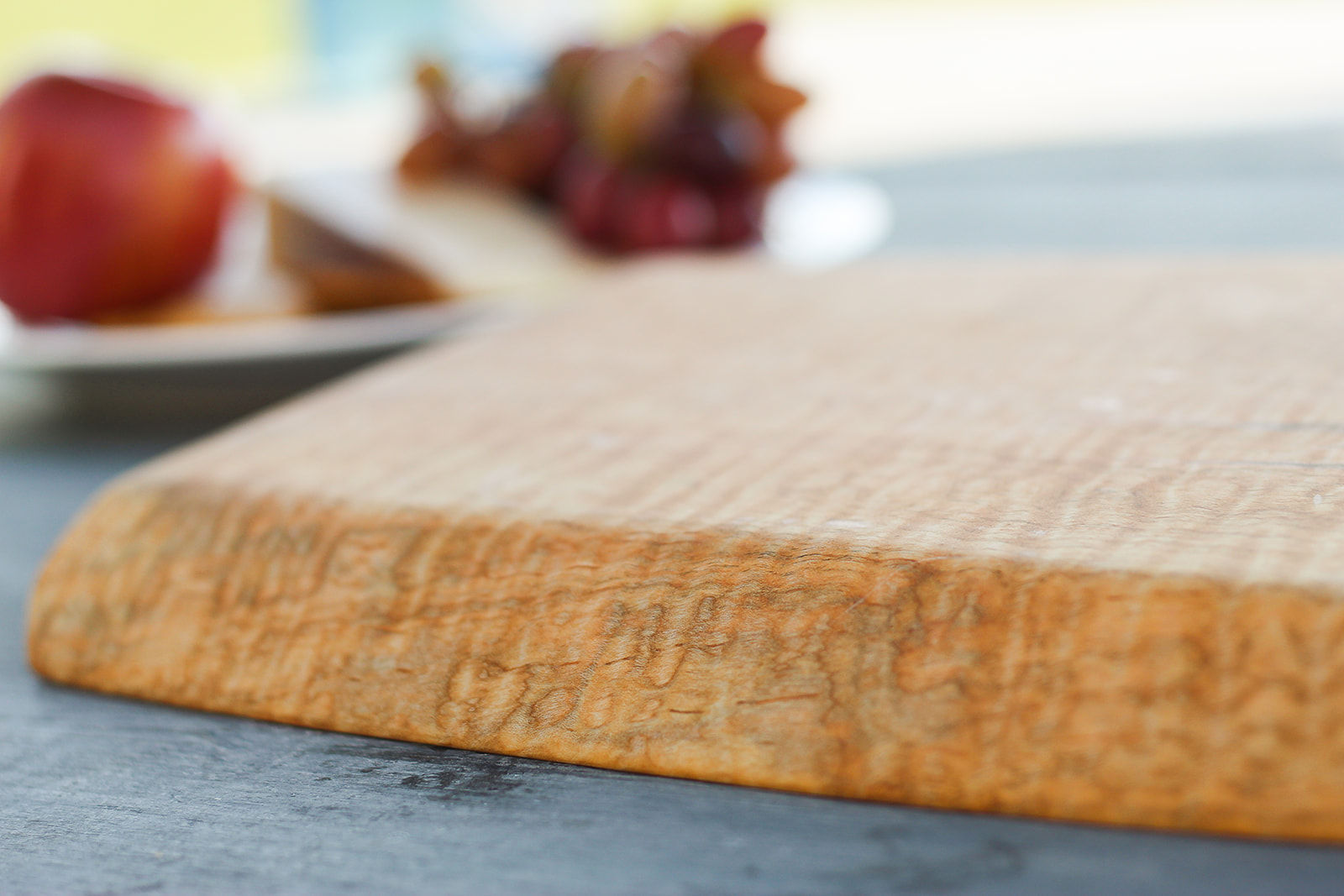 23030 - Live Edge - Ambrosia Curly Maple Cutting Board
