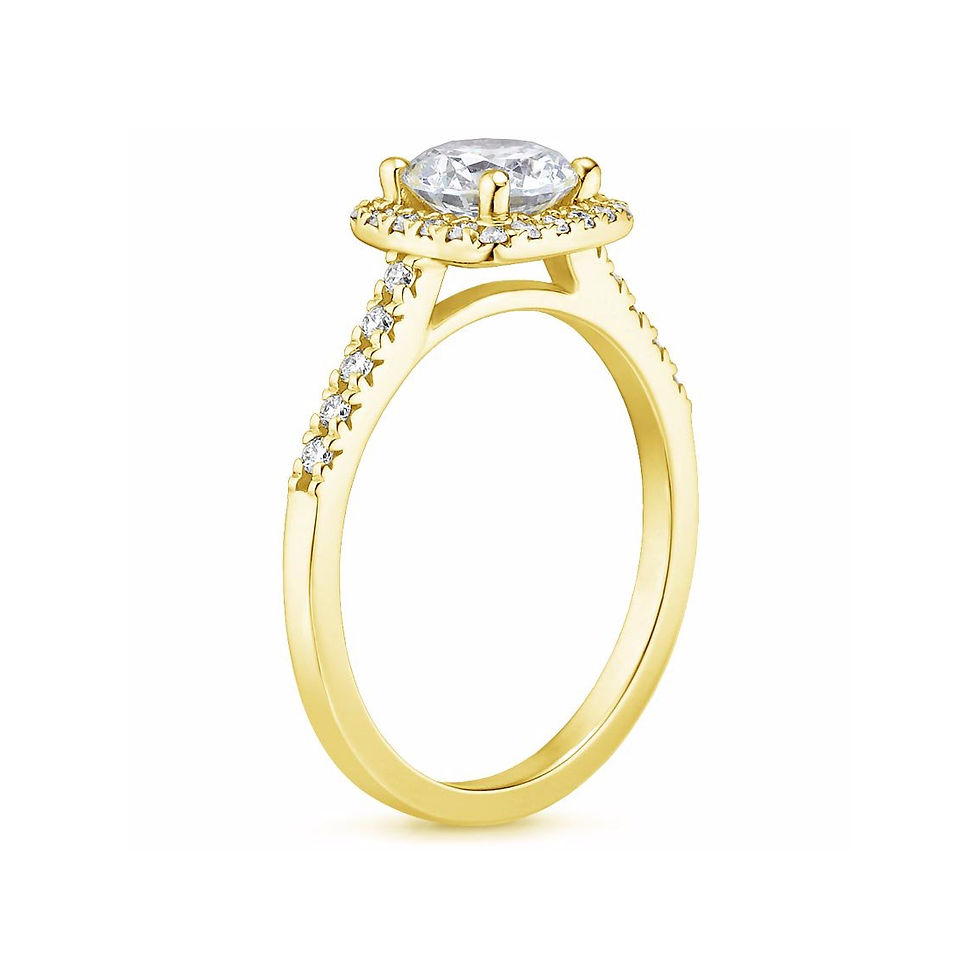 Thumbnail: "LOU" MARQUISE DIAMOND HALO PAVÉ ENGAGEMENT RING