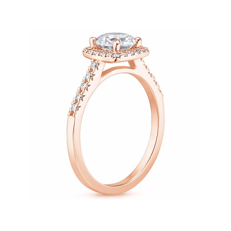 Thumbnail: "LOU" MARQUISE DIAMOND HALO PAVÉ ENGAGEMENT RING