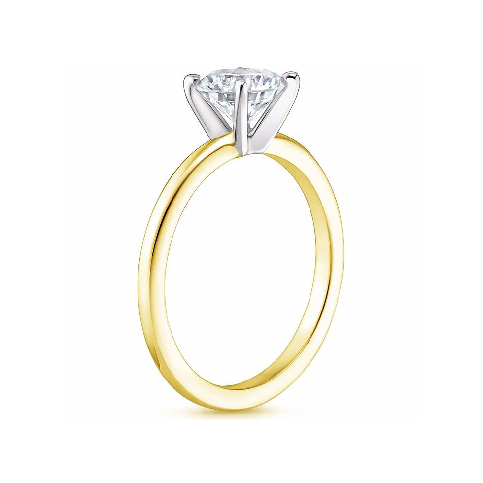Thumbnail: ASSCHER DIAMOND FOUR-PRONG SOLITAIRE ENGAGEMENT RING