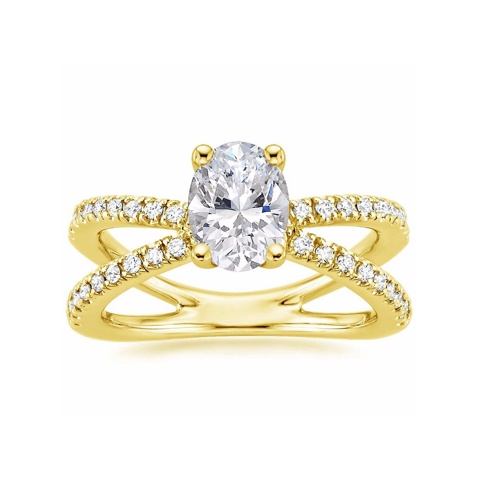 Thumbnail: "LAURA" OVAL DIAMOND DESIGNER ENGAGEMENT RING