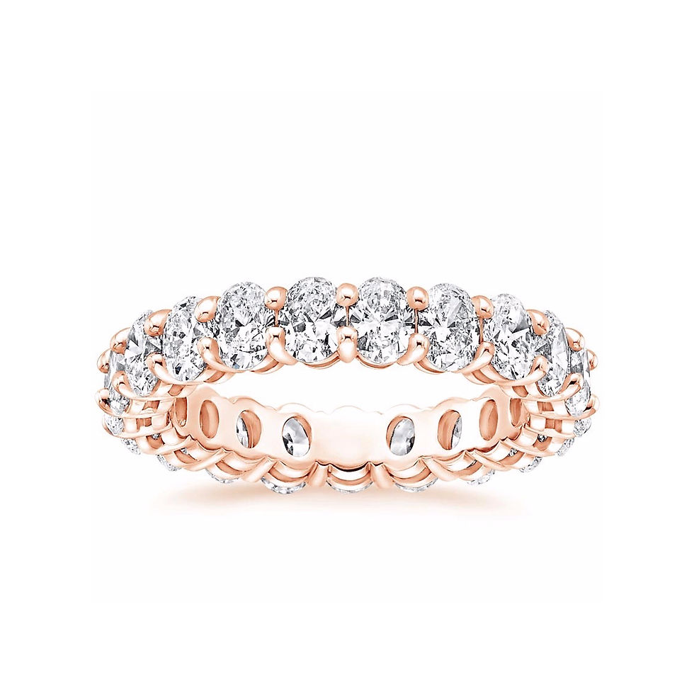 Thumbnail: "ELLA" OVAL DIAMOND ETERNITY RING (4 CTW)