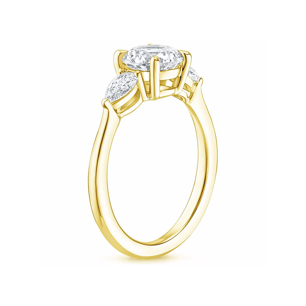 Thumbnail: "LAYLA" ROUND DIAMOND THREE STONE ENGAGEMENT RING