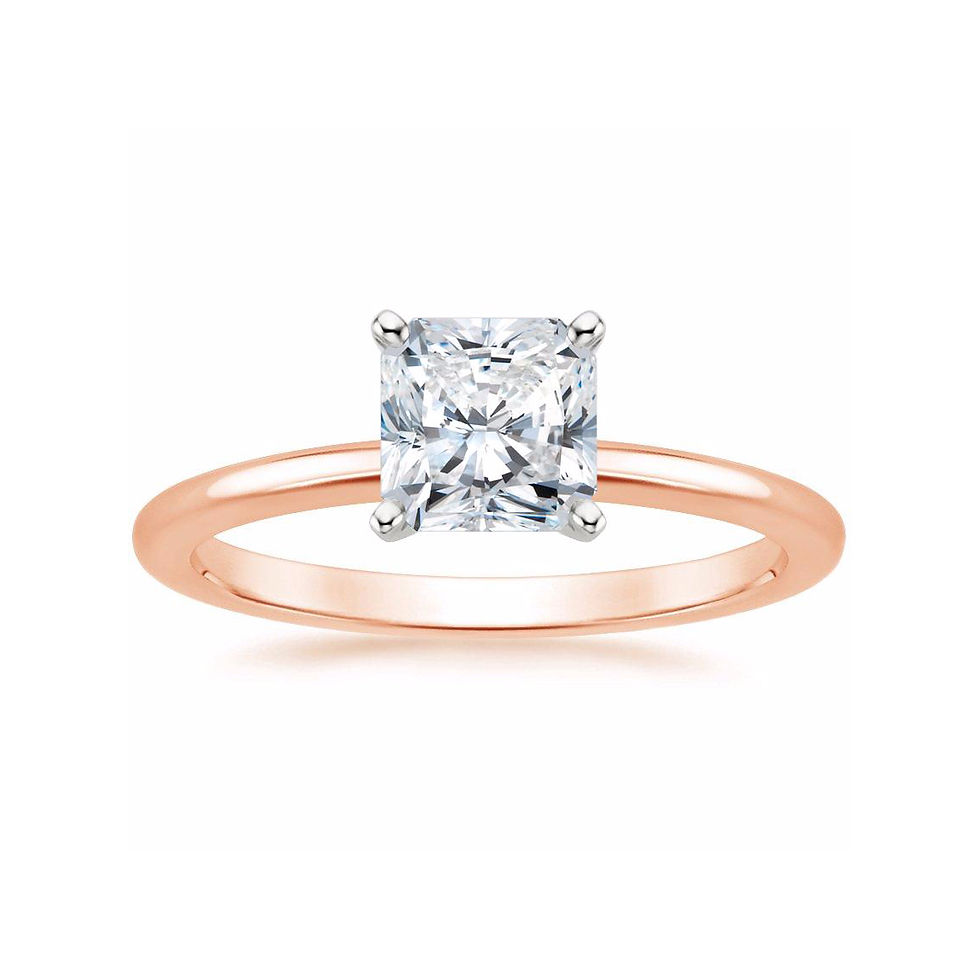 Thumbnail: RADIANT DIAMOND FOUR-PRONG SOLITAIRE ENGAGEMENT RING