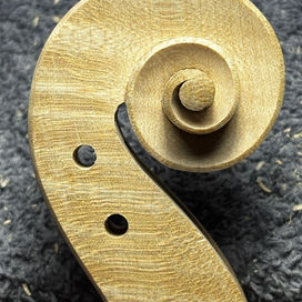 Voluta inspirada em Andrea Amati - Luthier Felipe Soares