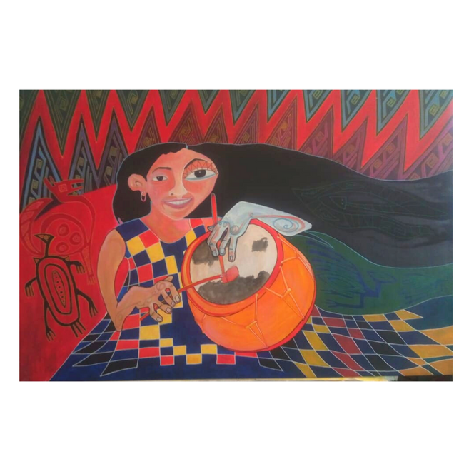 Acrílico sobre madera