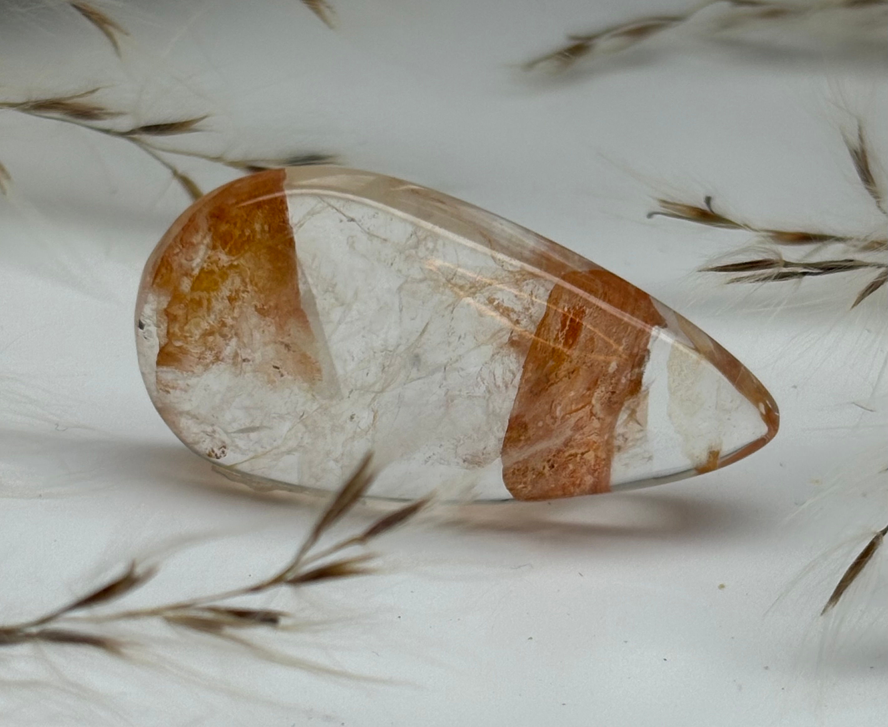 Cabochon - Haematite Quartz 36x20mm