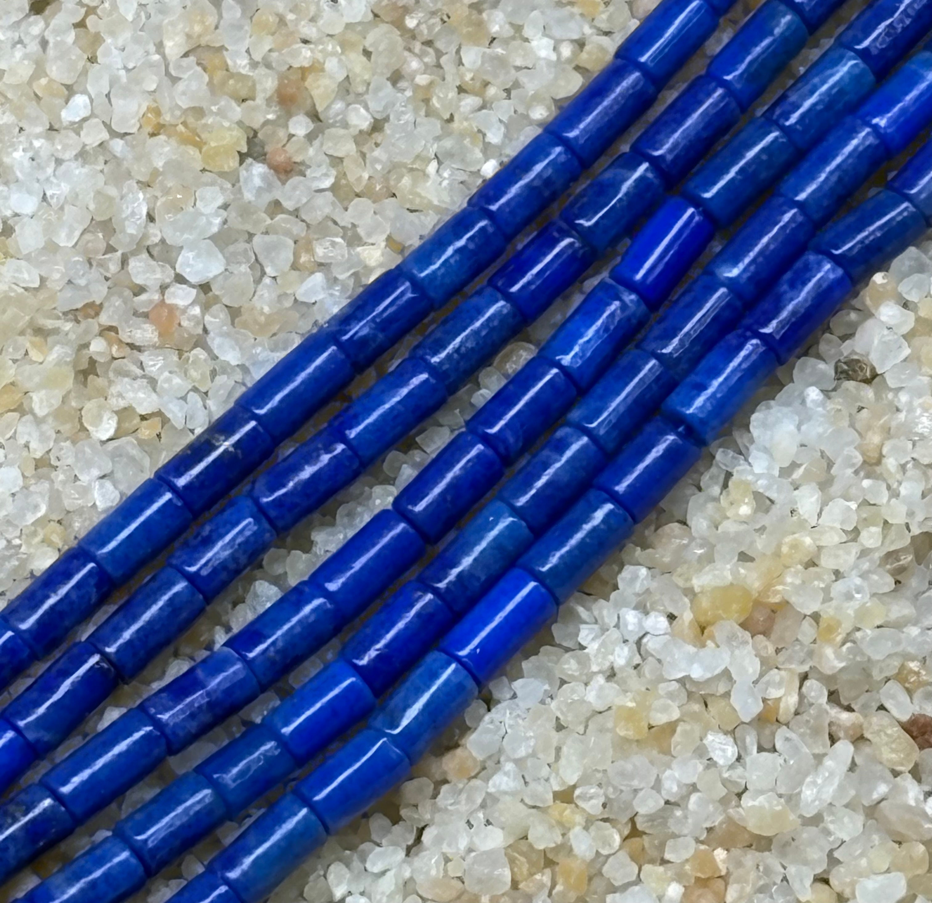 Lapis Lazuli Strand 2x4mm tubes: 1 Strand