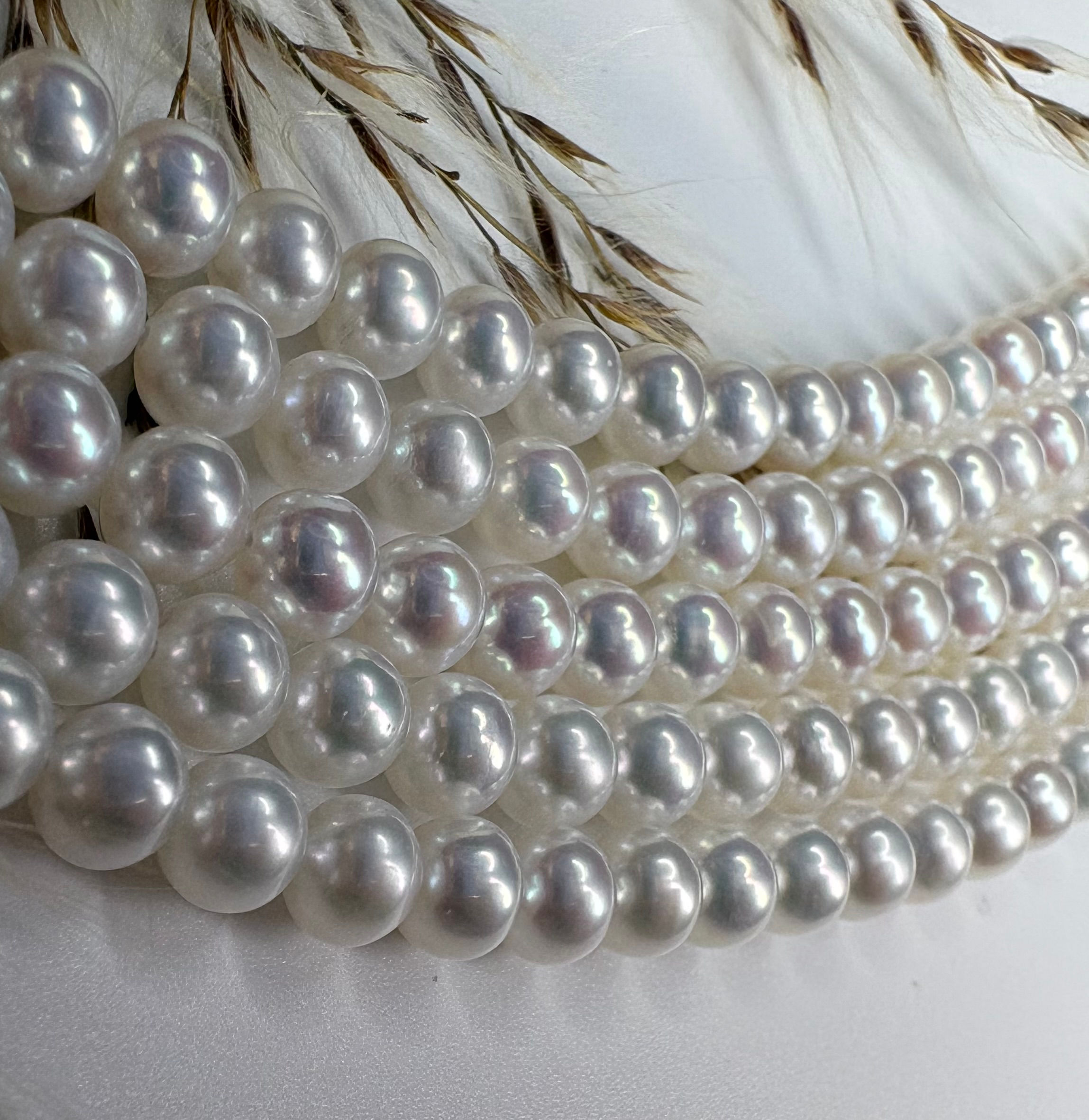 Freshwater Potato Pearl Strand - White - 4.5-5mm