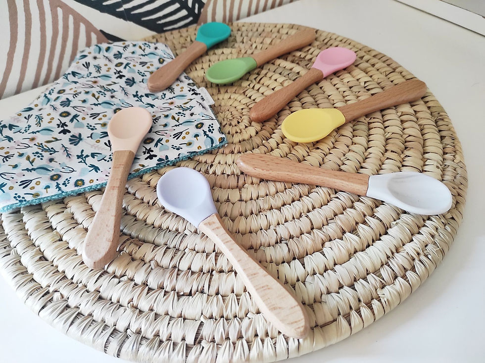Miniature : Ma première cuillère silicone/bois personnalisée