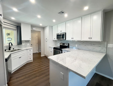 Freshly remodeled kitchen