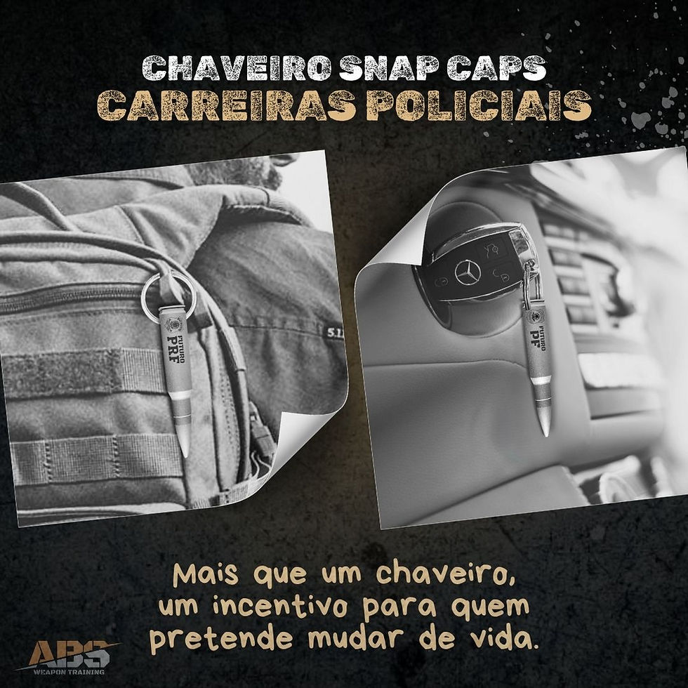 Miniatura: Chaveiro Snap Caps Carreiras Policiais