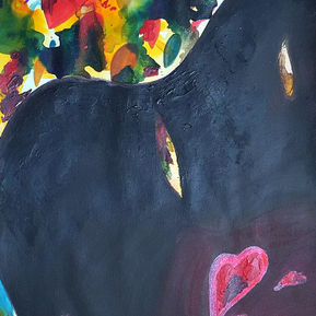 dark, black painting, abstract painting