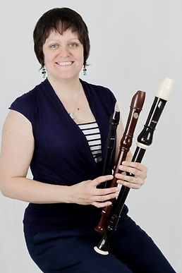 Jenni holding recorders