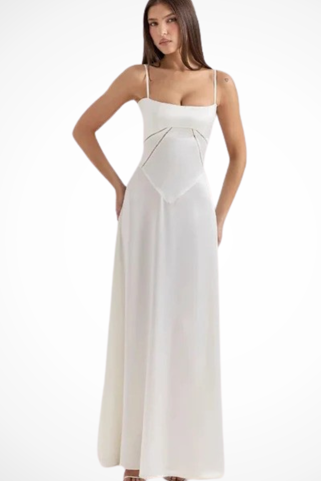 Women's Corset Maxi Dress Strap Wedding Guest Evening Gown