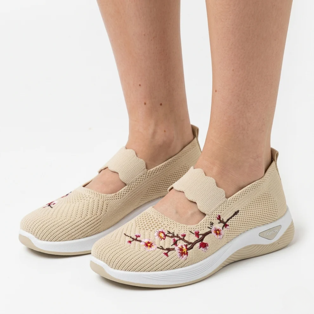 Women's Non-Slip Sneakers - Breathable Knit
