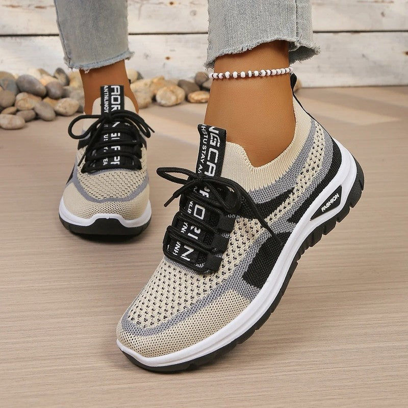 Thumbnail: Women's Orthopedic Knit Running Sneakers Lightweight and Breathable