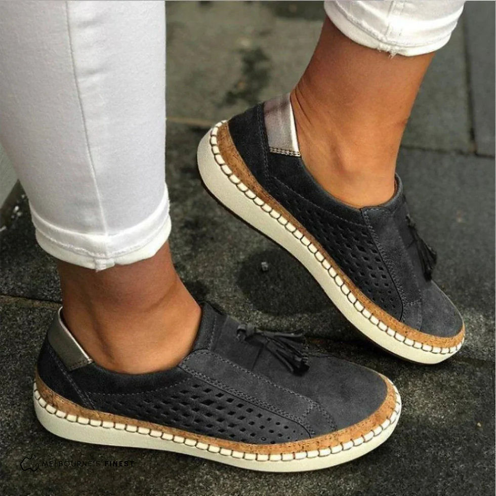 Thumbnail: Women's Orthopedic Sneakers Slip On Tassel Walking Shoes