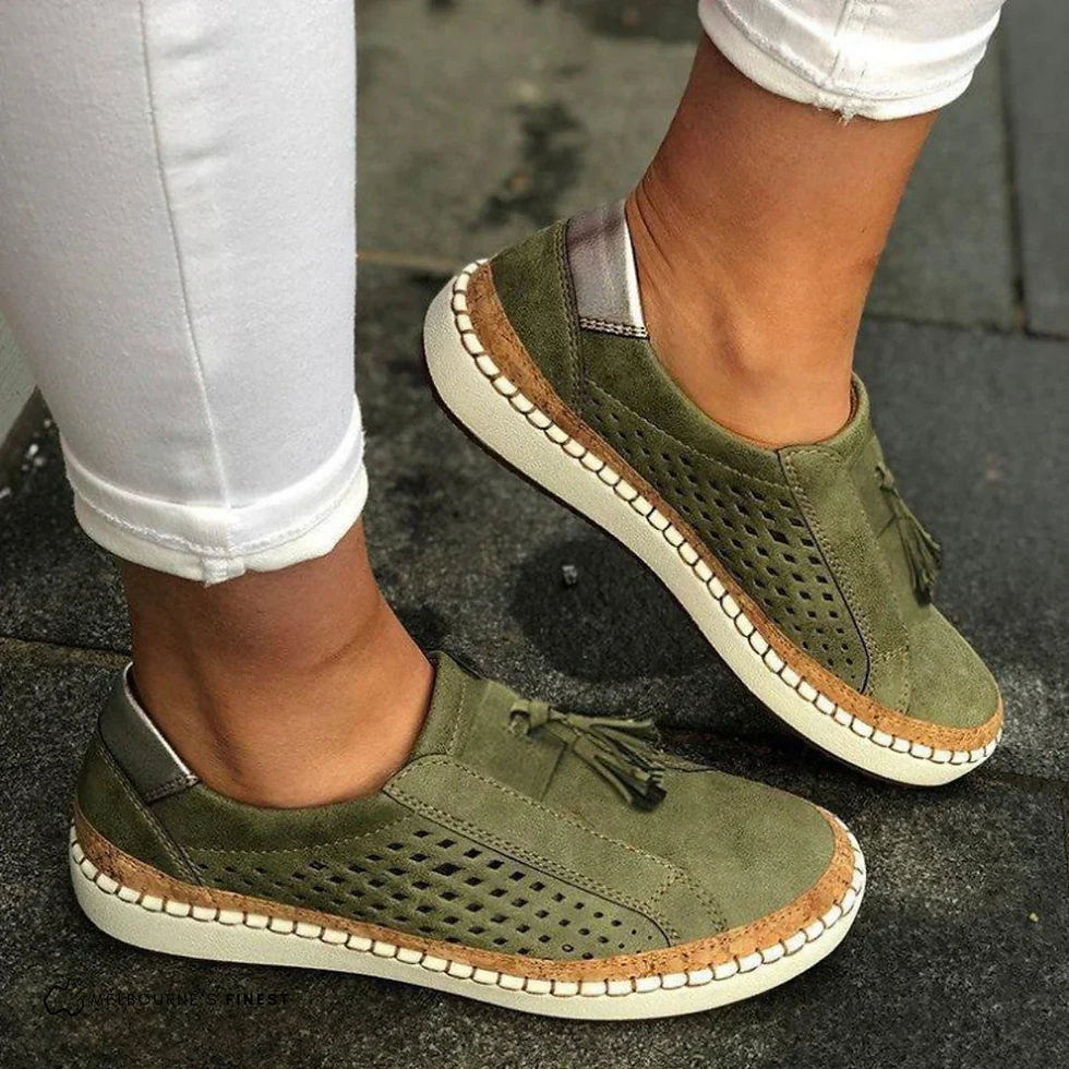Thumbnail: Women's Orthopedic Sneakers Slip On Tassel Walking Shoes