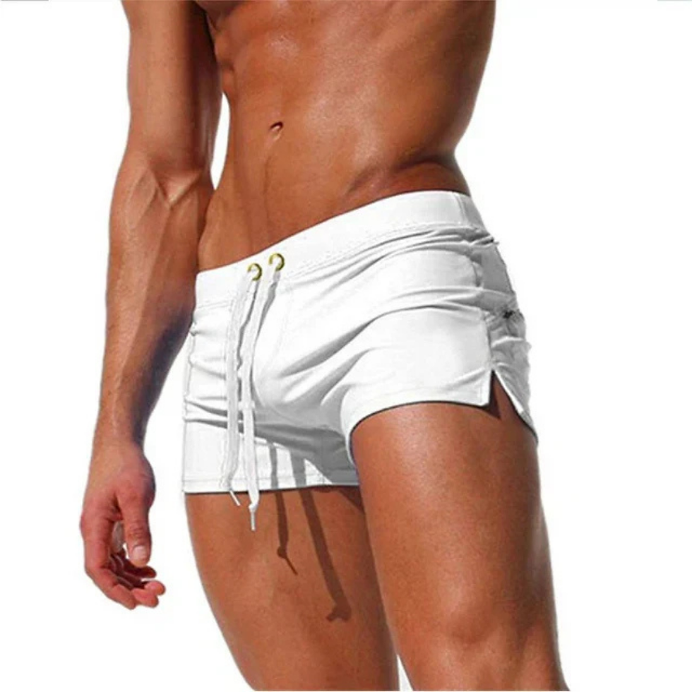 Thumbnail: Men's Swim Shorts - Adjustable Waistband and Side Split