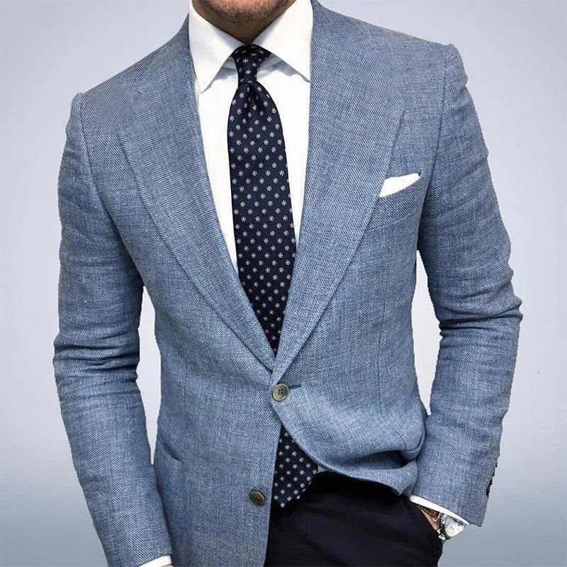 Men Tailored Blazer Spring Suit Jacket Smart Casual Separates