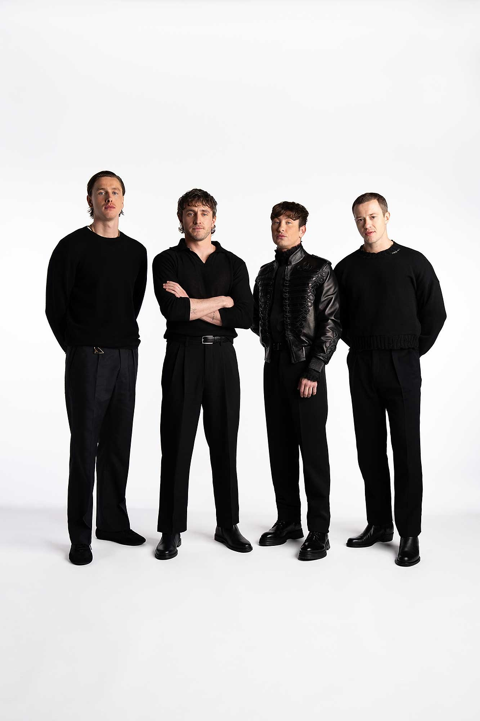 Harris Dickinson (John Lennon), Paul Mescal (Paul McCartney), Barry Keoghan (Ringo Starr), Joseph Quinn (George Harrison)