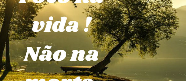 O foco deve ser para vida, não para a morte