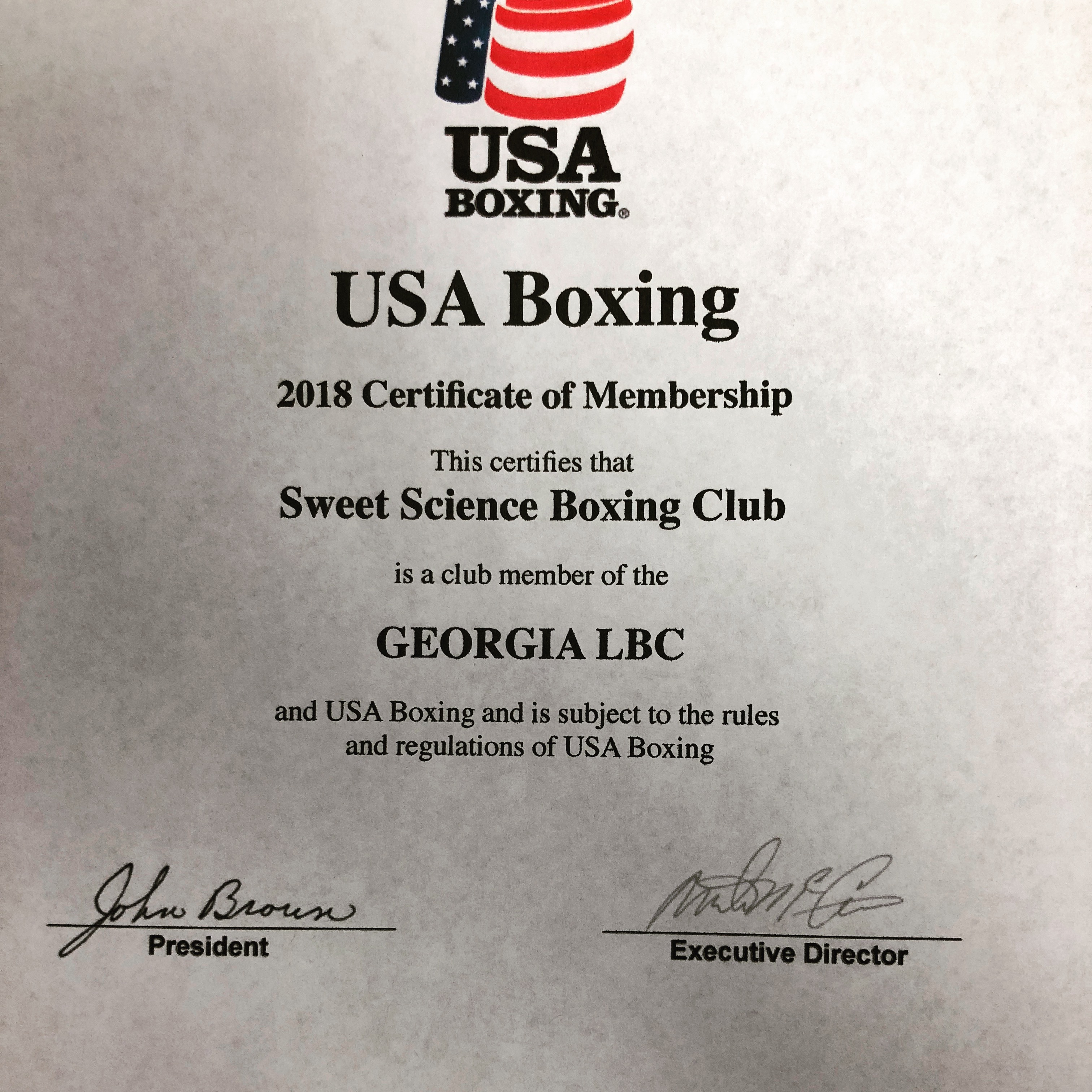Sweet Science Boxing Club is a USA Boxing Registered Club Boxing Gym