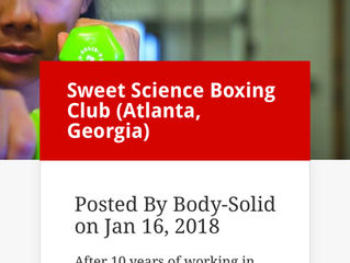 Body-Solid Fitness Equipment and Sweet Science Boxing Club. Check out the article!