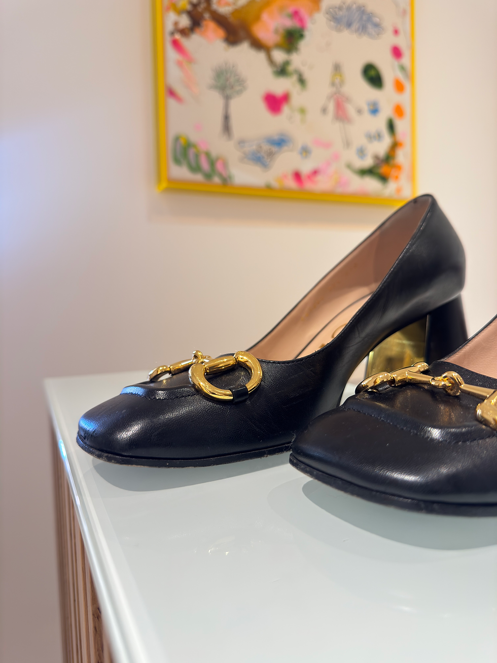 Miniaturbild: Gucci Horsebit Pumps mit Blockabsatz