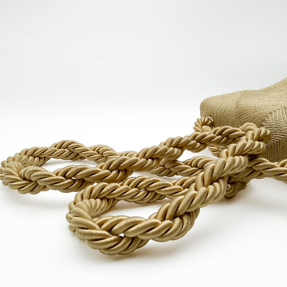 Miniaturbild: Chanel Vintage Silk Rope Flap Bag