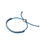 Thumbnail: Links of London Sterling Silver & Blue Cord Mini Friendship Bracelet